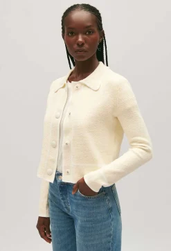 Clearance Short Waistcoat With Collar Women Sweaters And Cardigans