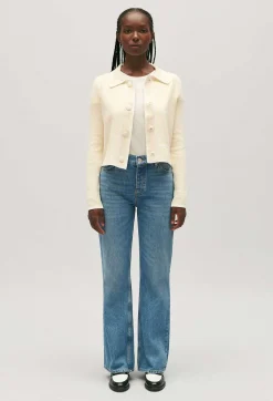 Clearance Short Waistcoat With Collar Women Sweaters And Cardigans