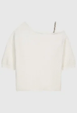 Outlet Short-Sleeved Ruffled Jumper Women Sweaters And Cardigans