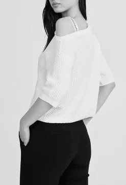 Outlet Short-Sleeved Ruffled Jumper Women Sweaters And Cardigans