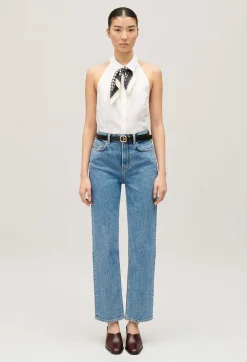 Cheap Sleeveless White Shirt Women Tops And Shirts
