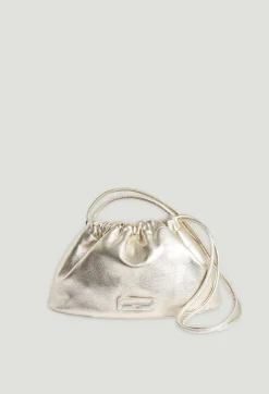 Outlet Smooth Gold Leather Purse Bag Women Mini-Bags
