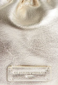 Outlet Smooth Gold Leather Purse Bag Women Mini-Bags