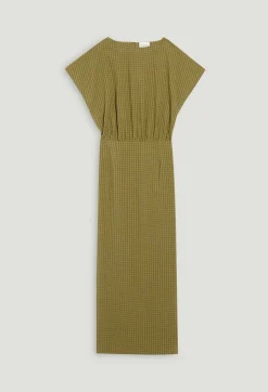 Hot Striped Midi Dress Women Dresses