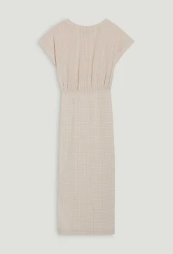 New Striped Midi Dress Women Dresses