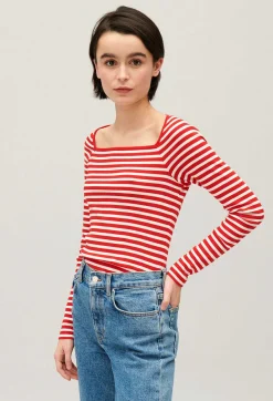 Discount Striped T-Shirt Women T-Shirts