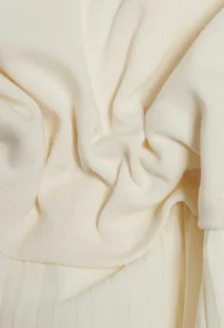 Cheap Twist Ivory Bi-Material Midi Dress Women Dresses
