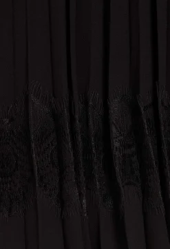 Outlet Twist Short Black Pleated Dress Women Dresses