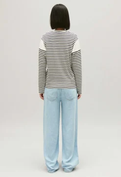 Cheap Two-Tone Claudie T-Shirt Women Sweaters And Cardigans