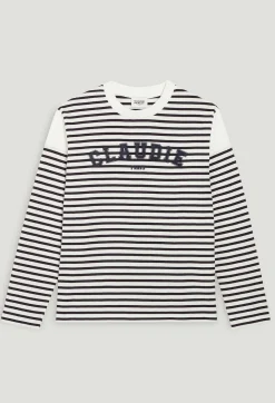 Cheap Two-Tone Claudie T-Shirt Women Sweaters And Cardigans