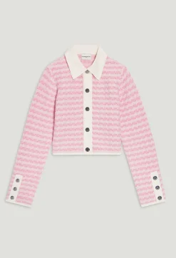 Outlet Two-Tone Knit Cardigan Women Sweaters And Cardigans