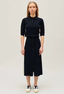 Fashion Two-Tone Midi Dress Women Skirts And Shorts