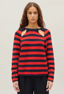 New Two-Tone Striped Jumper Women Sweaters And Cardigans