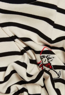 Clearance Two-Tone Stripy Breton T-Shirt Women T-Shirts