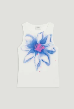 Sale Vest Flower Print Women T-Shirts