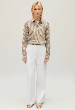 Online White Cargo Trousers Women Jeans And Trousers
