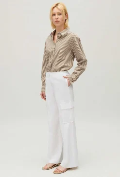 Online White Cargo Trousers Women Jeans And Trousers