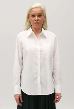 Store White Cotton Shirt Women Tops And Shirts