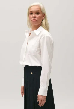 Store White Cotton Shirt Women Tops And Shirts