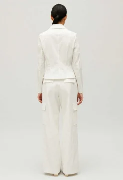 Shop White Slim-Fit Suit Jacket Women Blazers