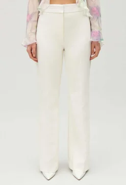 Best White Straight Tailored Trousers Women Jeans And Trousers