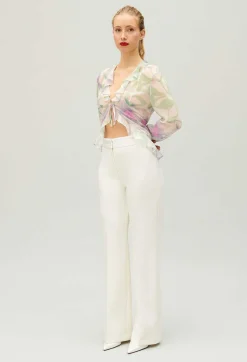Best White Straight Tailored Trousers Women Jeans And Trousers