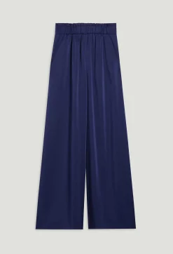 Online Wide-Leg Trousers With Smocked Waistband Women Jeans And Trousers