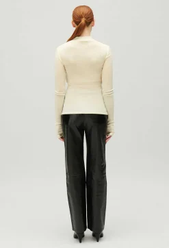 Fashion Wool Top With High Neck Women Sweaters And Cardigans