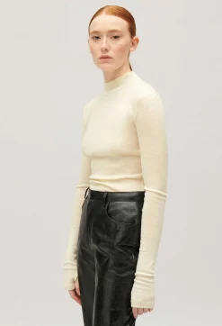 Fashion Wool Top With High Neck Women Sweaters And Cardigans
