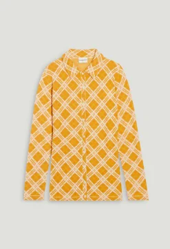 Sale Yellow Checked Cardigan Women Sweaters And Cardigans